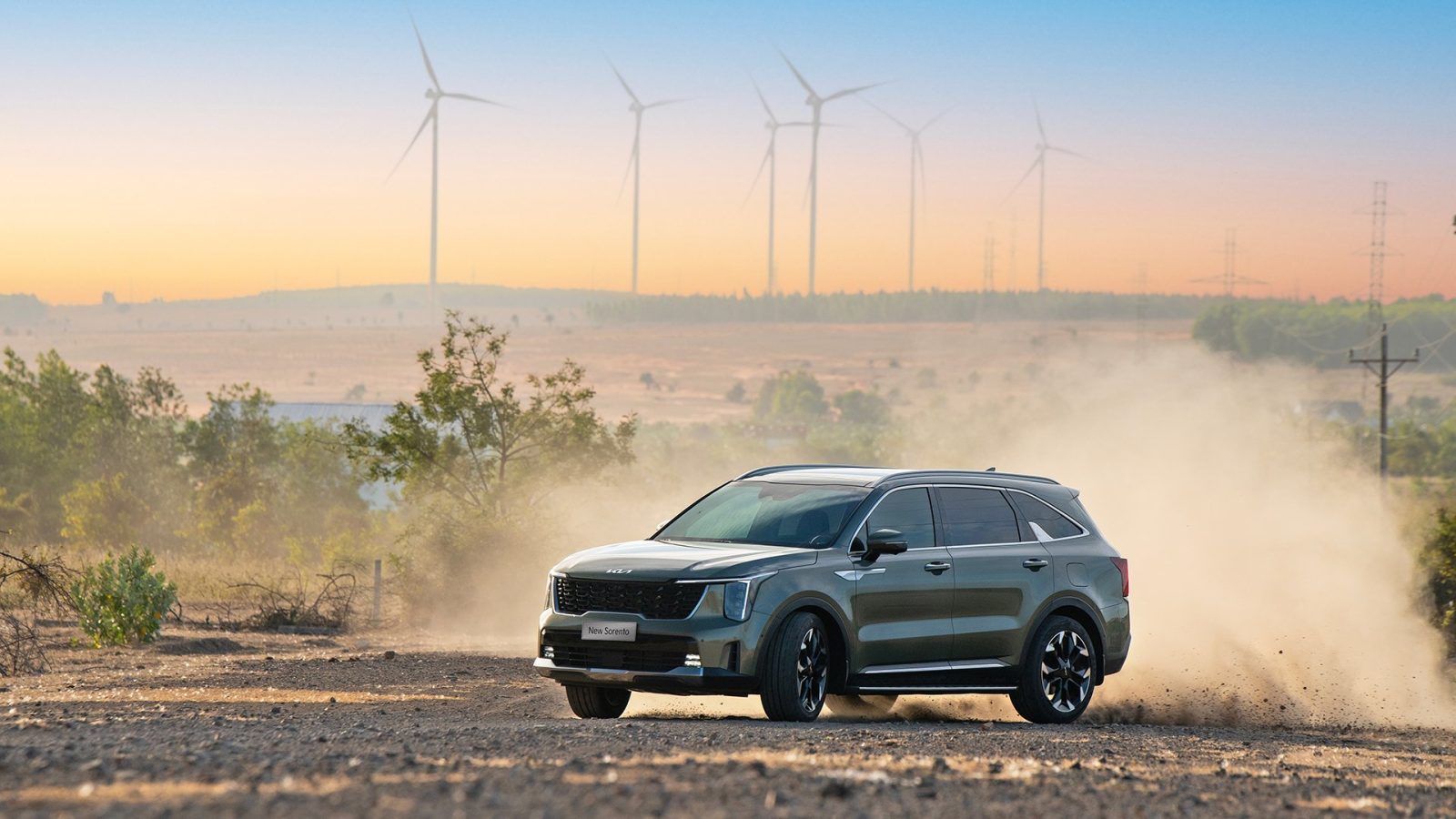 kia sorento xanh 23 New Sorento 2025 – SUV 7 chỗ cao cấp, thiết kế mới và công nghệ vượt trội
